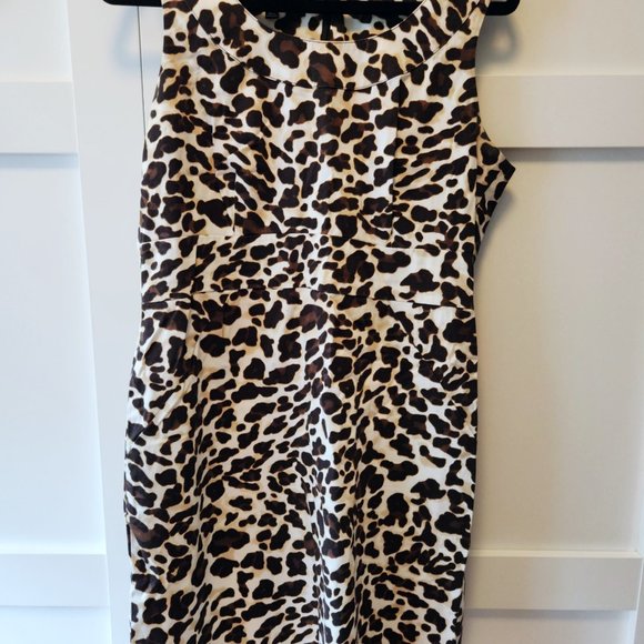 Jones New York stretch animal print dress size 12 - Picture 3 of 5